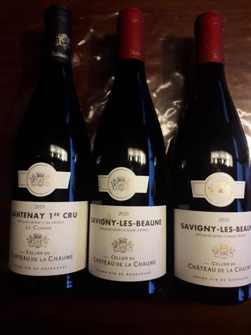 lot de vin de Bourgogne Santenay, Savigny-les-Beaunes, Maran