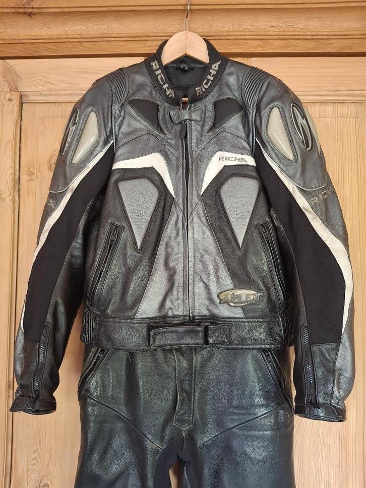 Richa Lederen motorjas, Motoren, Kleding | Motorkleding, Jas | leer, Heren, Tweedehands, Ophalen of Verzenden
