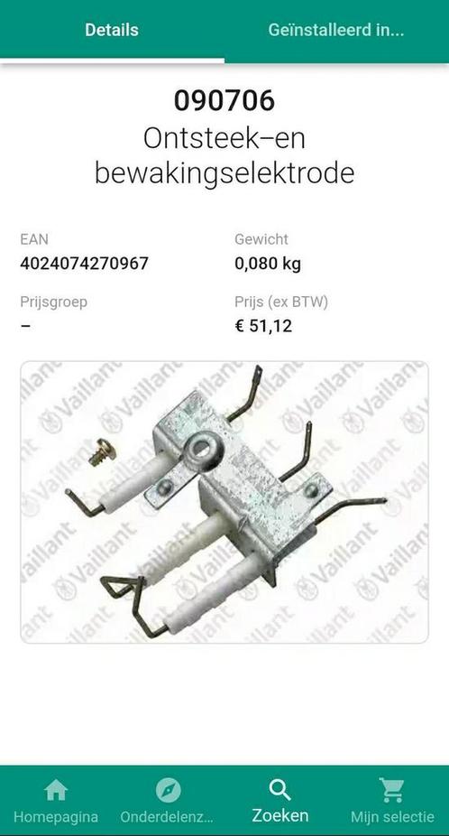 Ontsteek-en bewakinselektrode Vaillant, Verzamelen, Overige Verzamelen, Nieuw, Ophalen of Verzenden