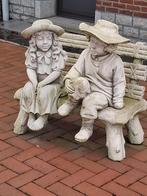 Tuinbeeld grijs wit. Met koppeltje. Tamelijk groot, Tuin en Terras, Ophalen, Beton