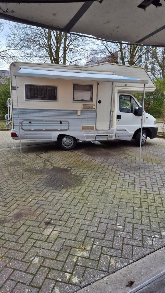 Fiat granduco  1.9td mobilhome, Caravans en Kamperen, Mobilhomes, Particulier, Fiat, Fiat, Douche, Schotel, TV, Ophalen