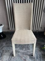 6 rieten stoelen Castle Loom met hoge leuning 25€/stuk, Huis en Inrichting, Stoelen, Ophalen, Wit, Riet of Rotan, Zo goed als nieuw