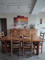 Salle à manger à vendre complète ou pieces séparément, Huis en Inrichting, Stoelen, Ophalen, Gebruikt, Bruin, Fermette moderne en bois