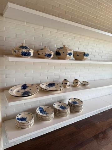 Uitgebreid vintage servies Villeroy & Boch blauw/wit – 73 beschikbaar voor biedingen