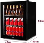 PRIMO Drankkoelkast - Minibar - Mini Koelkast - Glazen deur, Elektronische apparatuur, Koelkasten en IJskasten, Minder dan 75 liter