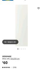 2 Kastdeuren veddinge ikea 60x200, Huis en Inrichting, Kasten | Kleerkasten, Ophalen, Zo goed als nieuw