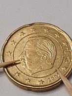 20 cent 2007 met wrat op bovenlip en in de nek België, Timbres & Monnaies, Monnaies | Europe | Monnaies euro, Enlèvement ou Envoi