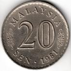 Maleisië : 20 Sen 1981  KM#4  Ref 15881, Postzegels en Munten, Ophalen of Verzenden, Zuidoost-Azië, Losse munt