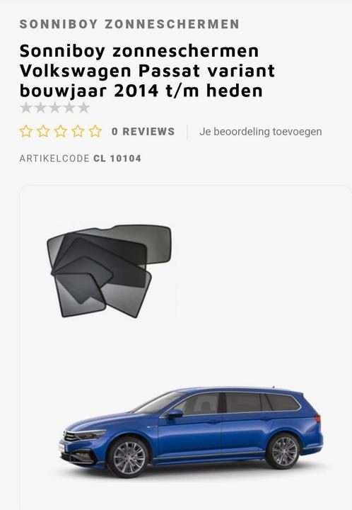 SONNIBOY zonneschermen voor VW Passat break B8 (2014-2023), Auto's, Volkswagen, Particulier, Passat, Break, Ophalen