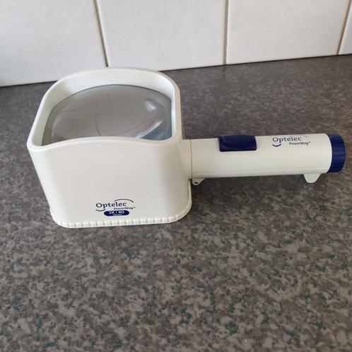 OPTELEC Standloep Powermag Met Licht x3, Hobby en Vrije tijd, Vergrootglazen, Loepen en Loeplampen, Zo goed als nieuw, Loeplamp