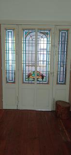 Glasraam gekleurd 3 deuren, Doe-het-zelf en Bouw, Deuren en Vliegenramen, 215 cm of meer, Glas, Gebruikt, 120 cm of meer