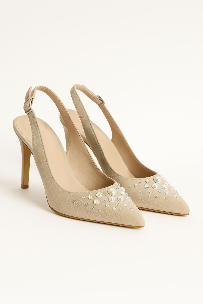 pumps van Marian maat 40, Kleding | Dames, Schoenen, Gedragen, Pumps, Beige, Ophalen of Verzenden