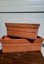 rechthoekige terracotta bloempotten 40/50 cm, Enlèvement, Terracotta