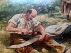 Antiek schilderij, Antiek en Kunst, Kunst | Schilderijen | Klassiek, Ophalen of Verzenden