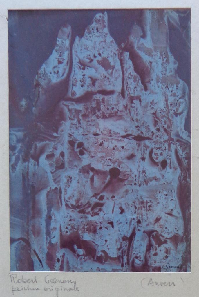 ROBERT GEENENS / ZONDER TITEL / ORIGINEEL WERK / 35x35cm SIG, Antiquités & Art, Art | Peinture | Abstraite, Enlèvement ou Envoi