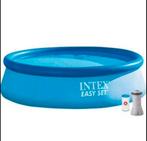 Intex Easy Set zwembad in goede staat + accessoires + pompen, Rond, Gebruikt, Opzetzwembad