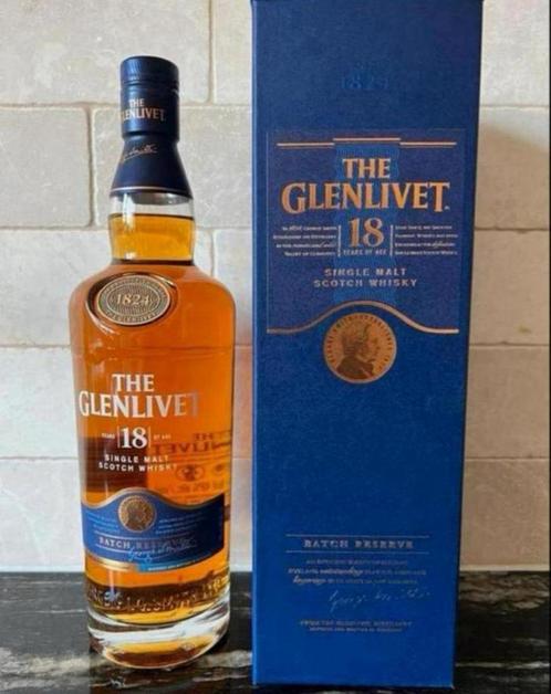 Whisky Batch R the Glenlivet 18years (eerste bottelingsjaar), Verzamelen, Wijnen, Nieuw, Overige typen, Overige gebieden, Vol