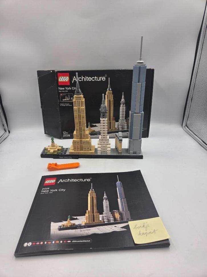 Lego Architecture 21028 New York City, Kinderen en Baby's, Speelgoed | Duplo en Lego, Zo goed als nieuw, Lego, Complete set, Ophalen of Verzenden