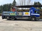 Scania P310 6x2 Kennis laadkraan 11.000, Automaat, Zwart, Scania, Blauw