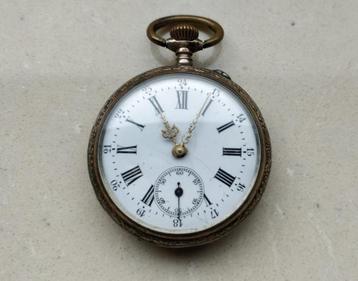 Montre à gousset argentee beschikbaar voor biedingen