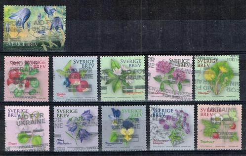 Postzegels uit Zweden - K 3859 - bloemen, Postzegels en Munten, Postzegels | Europa | Scandinavië, Gestempeld, Zweden, Ophalen of Verzenden