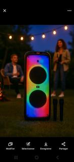 Enceinte Party Speaker Bass Meister 5000W – LED – Micro, Audio, Tv en Foto, Karaoke-apparatuur, Ophalen of Verzenden, Zo goed als nieuw