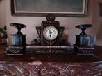3x antiek schouwgarnituur klok marmer (apart aankopen kan), Antiek en Kunst, Ophalen