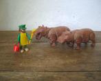Playmobil 3547; Nijlpaarden met oppasser (1981-1988), Ophalen of Verzenden, Gebruikt