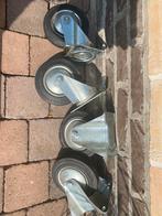 Wieltjes voor onder karretje 160/40/80, Doe-het-zelf en Bouw, Zwenkwielen, Ophalen, Gebruikt
