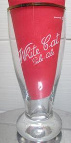 Oud bierglas 'White Cat, Pale-Ale", Verzamelen, Ophalen of Verzenden, Gebruikt, Glas of Glazen