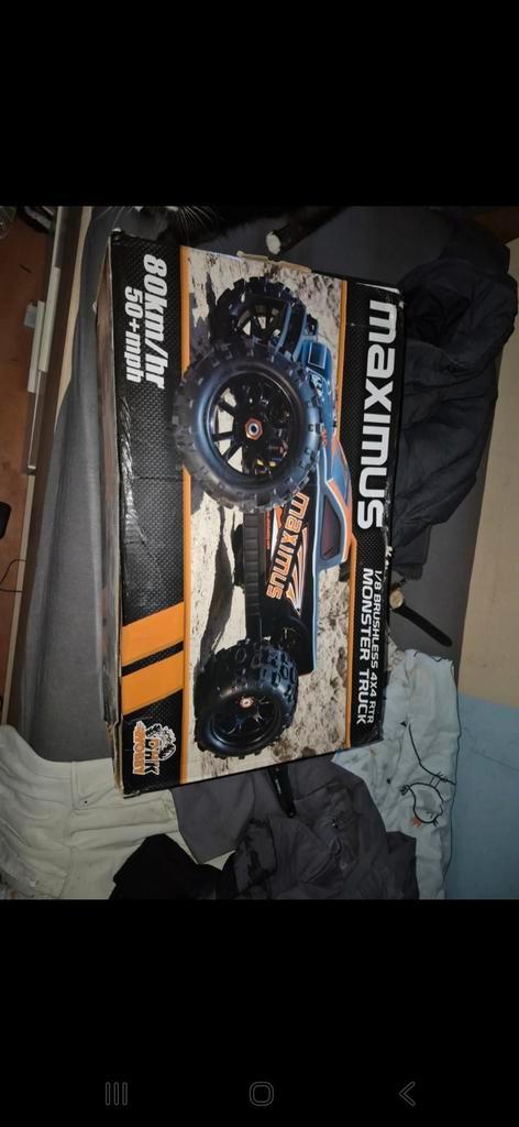 Voiture rc 1/8 maximus, Hobby en Vrije tijd, Modelbouw | Radiografisch | Auto's, Ophalen of Verzenden
