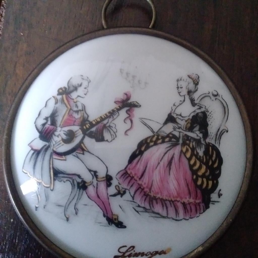 Oude Limoges hanger, Antiek en Kunst, Antiek | Porselein, Verzenden
