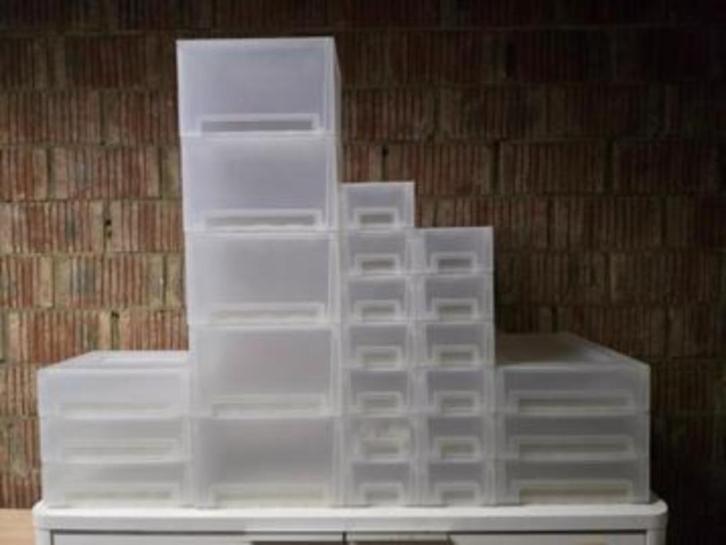 kupol stapelbare boxen ikea, Huis en Inrichting, Woonaccessoires | Overige, Gebruikt, Ophalen