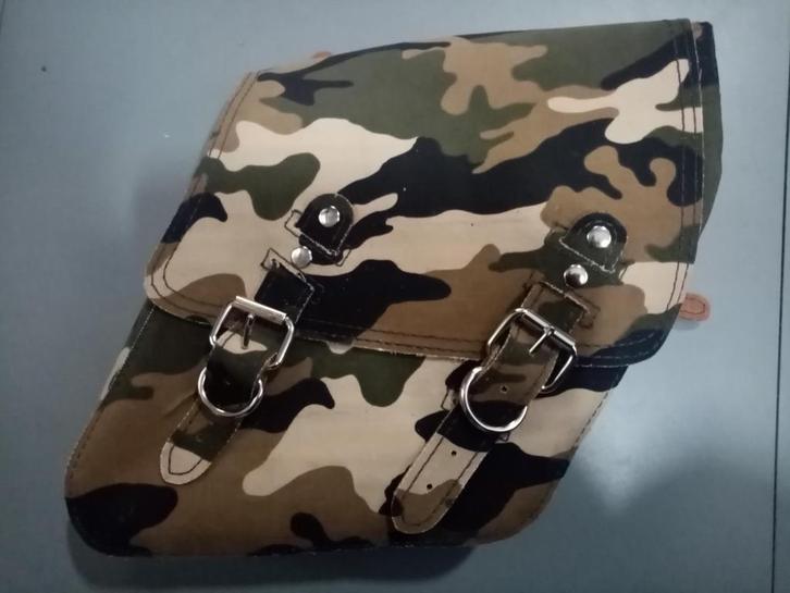 La rosa zijtas Dyna FXDWG, FXR camouflage army rechts, Motoren, Onderdelen | Harley-Davidson, Nieuw, Ophalen of Verzenden