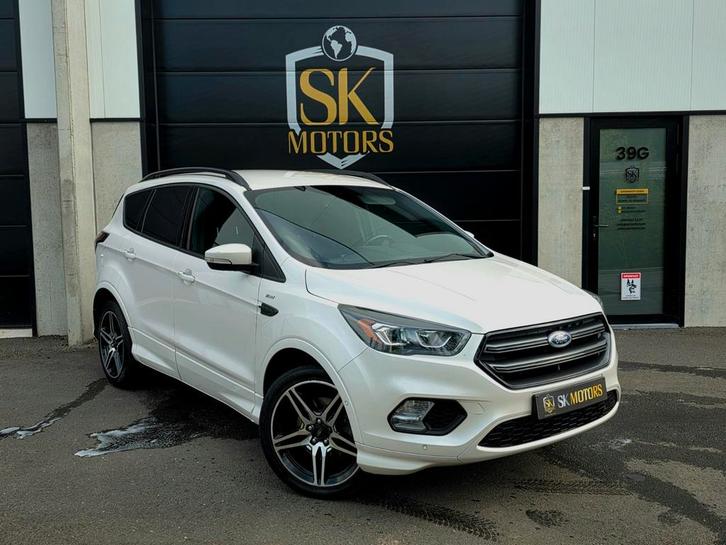 Kuga ST-LINE 2.0TDCI Facelift Leder Camera Carplay TrekH LED, Auto's, Ford, Bedrijf, Te koop, Kuga, ABS, Achteruitrijcamera, Airbags