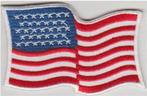 USA vlag stoffen opstrijk patch embleem #4, Verzenden, Nieuw