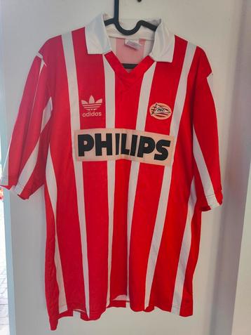 Chemise d'accueil PSV Adidas 1992 M Romario, vintage authen