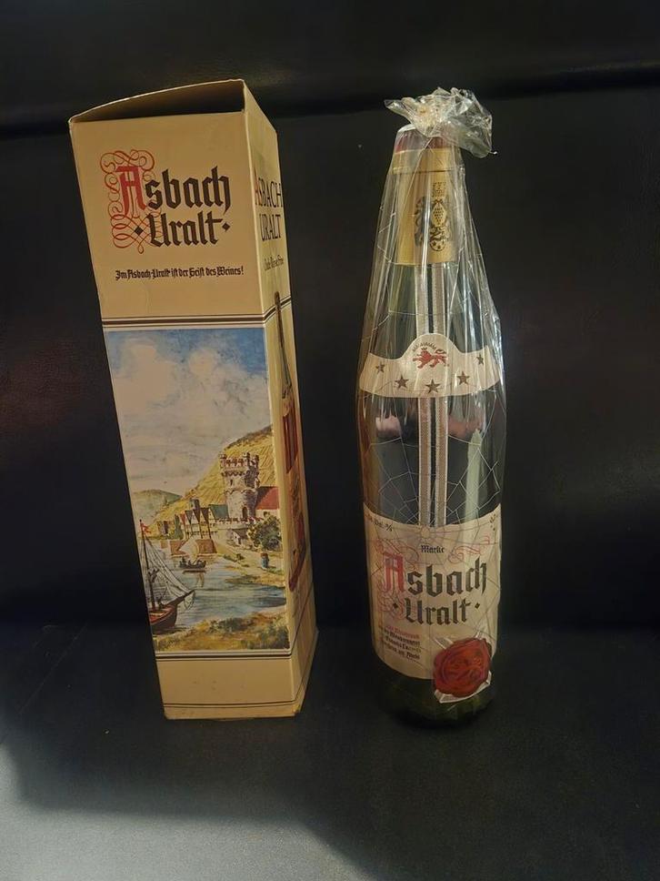 Asbach Uralt... Duitse brandy jaren 70, Verzamelen, Wijnen, Vol, Ophalen