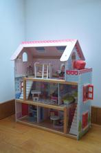 Houten poppenhuis, Kinderen en Baby's, Speelgoed | Poppenhuizen, Ophalen, Zo goed als nieuw, Poppenhuis