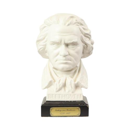 Vintage Buste Beethoven Biscuit Porselein Goebel Bochmann, Antiek en Kunst, Kunst | Beelden en Houtsnijwerken, Ophalen of Verzenden
