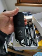 Zwarte USB studio microfoon + stand, Muziek en Instrumenten, Ophalen of Verzenden, Nieuw