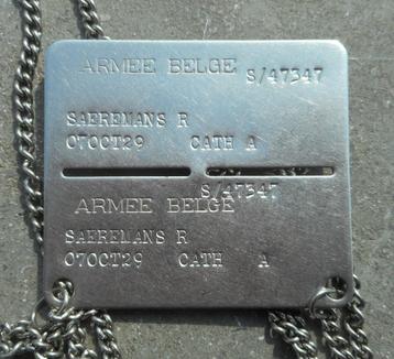 ABL - FBA / PLAQUE D'IDENTIFICATION RSM 1(BE)CORPS SEC LOG beschikbaar voor biedingen