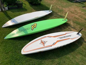 windsurfsetje met groene Fanatic board te koop, Watersport en Boten, Windsurfen, Ophalen, 250 tot 300 cm, 5 tot 7 m², Met vin(nen)