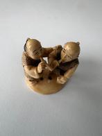 Netsuke 2 mannen met pijp, Antiek en Kunst, Kunst | Niet-Westerse kunst, Ophalen of Verzenden