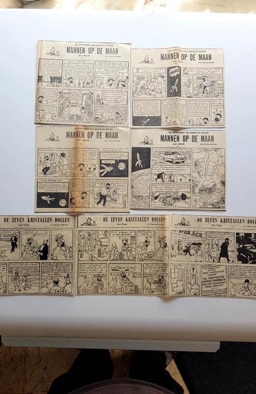 7 stroken van Kuifje uit De Standaard, Collections, Personnages de BD, Utilisé, Tintin, Enlèvement ou Envoi