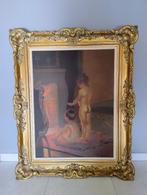 Schilderij kinderen haardvuur, Ophalen