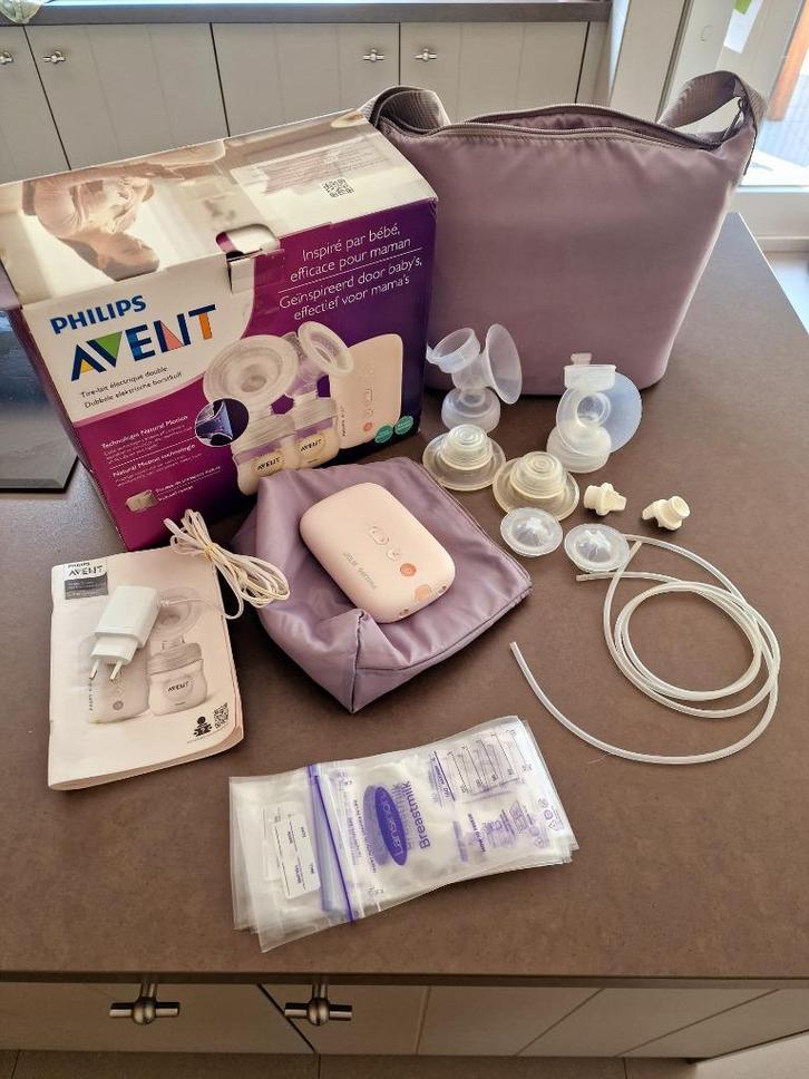 Philips Avent dub. elektr. borstkolf + Gratis sterilisator, Kinderen en Baby's, Babyvoeding en Toebehoren, Gebruikt, Borstkolf