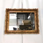 Grote Antieke gouden Barok spiegel L 88 B 70 dikte 6cm, Antiek en Kunst, Ophalen, Rechthoekig, 50 tot 100 cm, Minder dan 100 cm