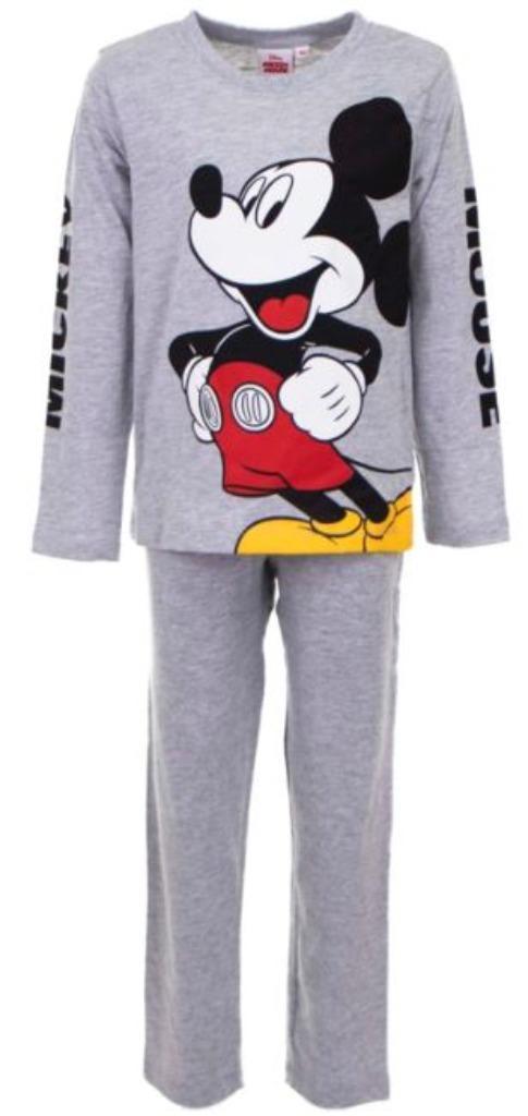 Mickey Mouse Pyjama - Grijs - Maat 128 - Disney, Kinderen en Baby's, Kinderkleding | Maat 128, Nieuw, Jongen, Nacht- of Onderkleding