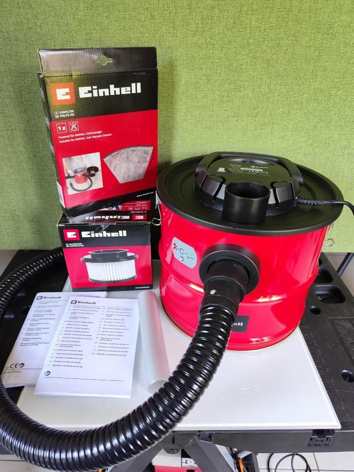 Einhell TC-AV 1718 D asstofzuiger + set met 2 filters, Elektronische apparatuur, Stofzuigers, Zo goed als nieuw, Overige typen